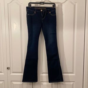 Express boot cut Stella low rise dark wash jeans size 4